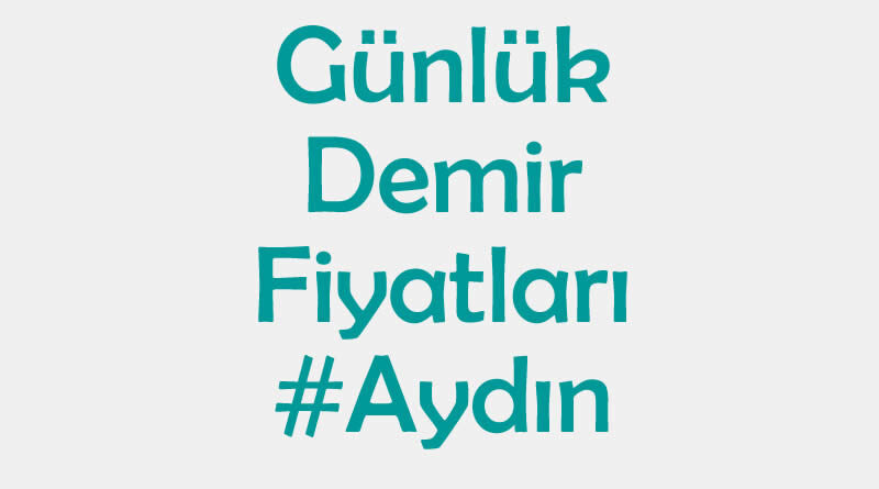 Aydın inşaat demiri fiyatları