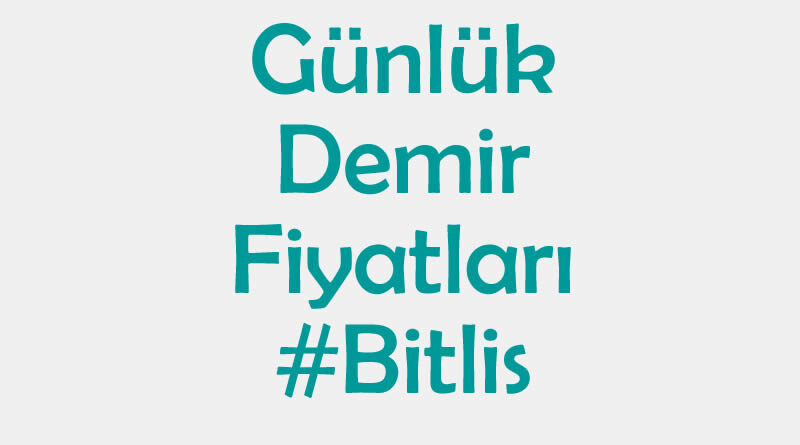 Bitlis inşaat demiri fiyatları