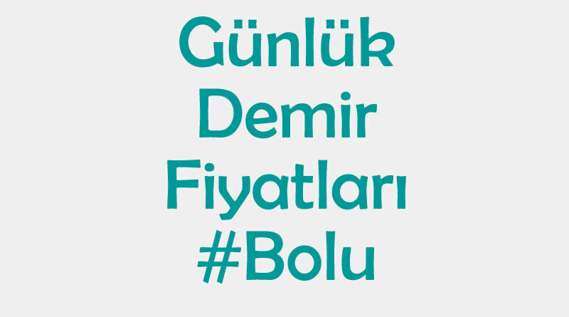 Bolu inşaat demiri fiyatları