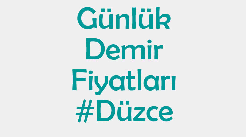 Düzce inşaat demiri fiyatları