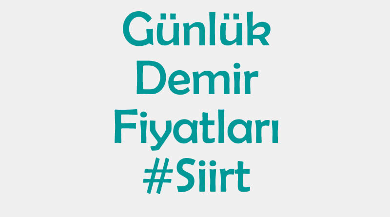 Siirt inşaat demiri fiyatları