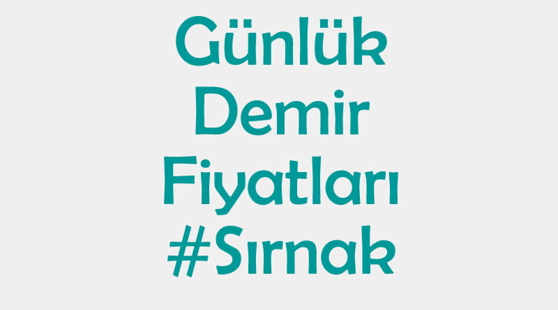 şırnak inşaat demiri fiyatları