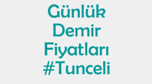 Tunceli inşaat demiri fiyatları
