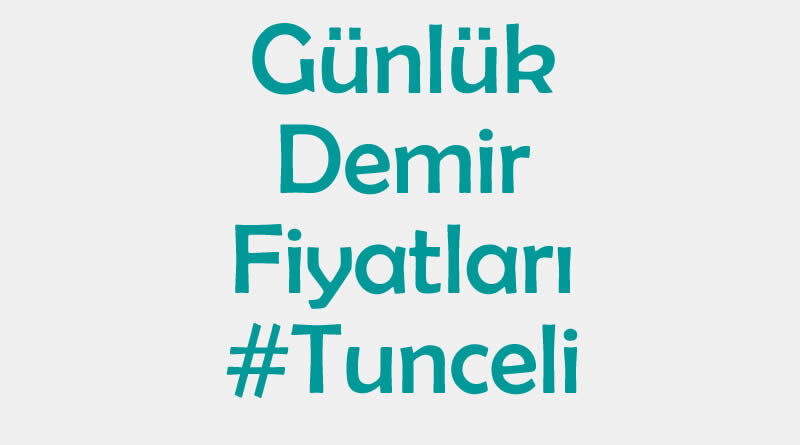 Tunceli inşaat demiri fiyatları