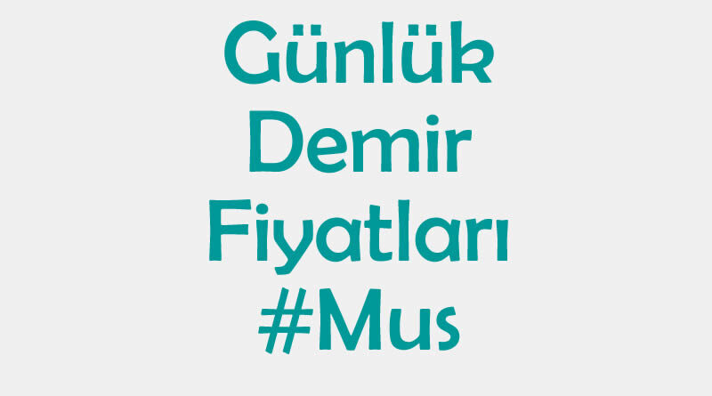 Muş inşaat demiri fiyatları