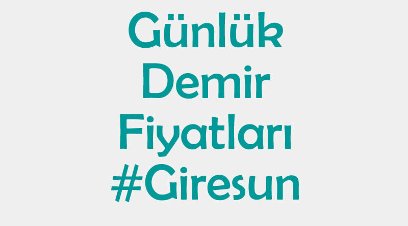 Giresun inşaat demiri fiyatları